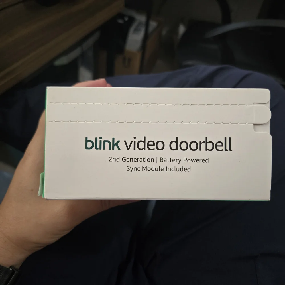 Amazon Blink Video Doorbell - Black and White